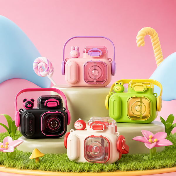 Kids Camera Style Sipper Bottle