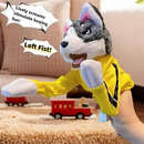 Funny Husky Boxing Puppet Toy