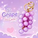 Candy Style Grape Keychain Charm