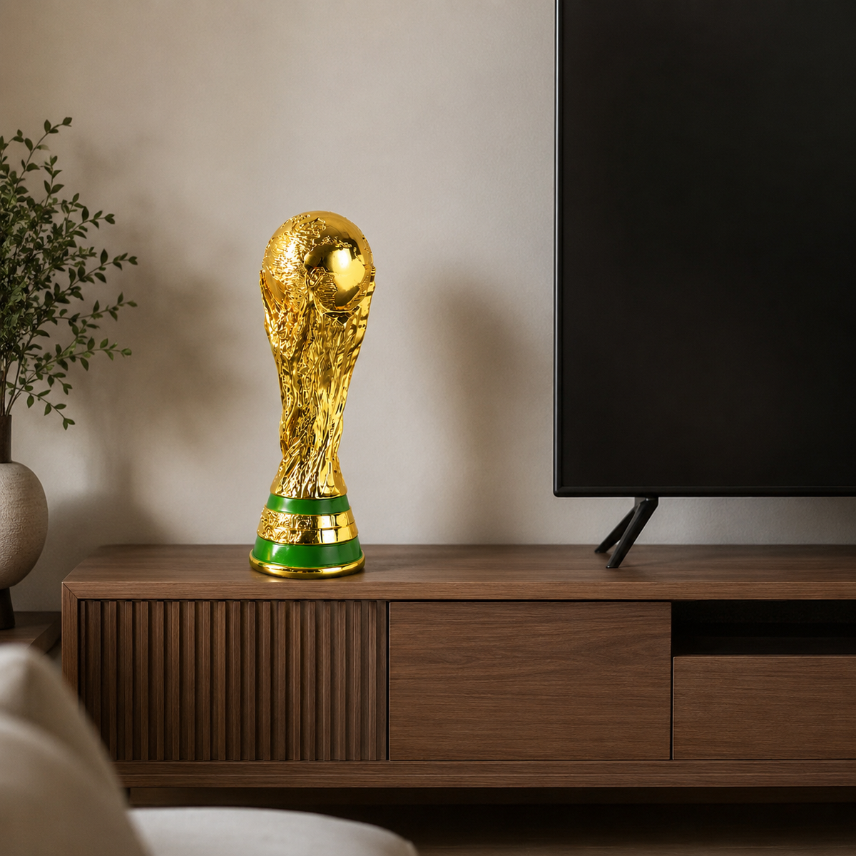 Iconic Victory Football Trophy Decor