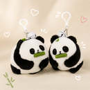 Wagging Tail Panda Toy Keychain