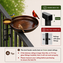 Clamp-On Balcony 2 in 1 Bird Feeder