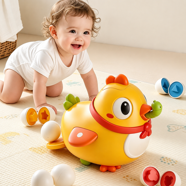 Baby Fun Chicken Egg Drop Toy