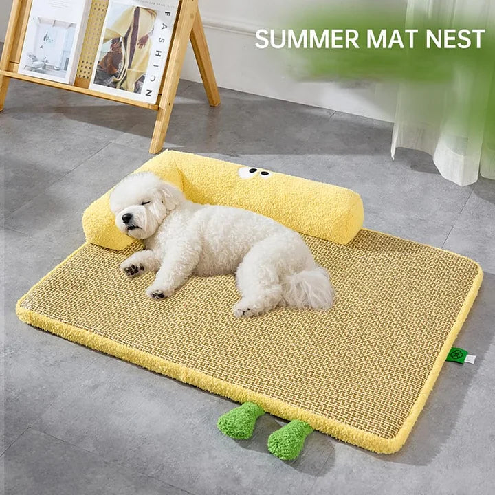 Cozy Comfort Rattan Pet Bed