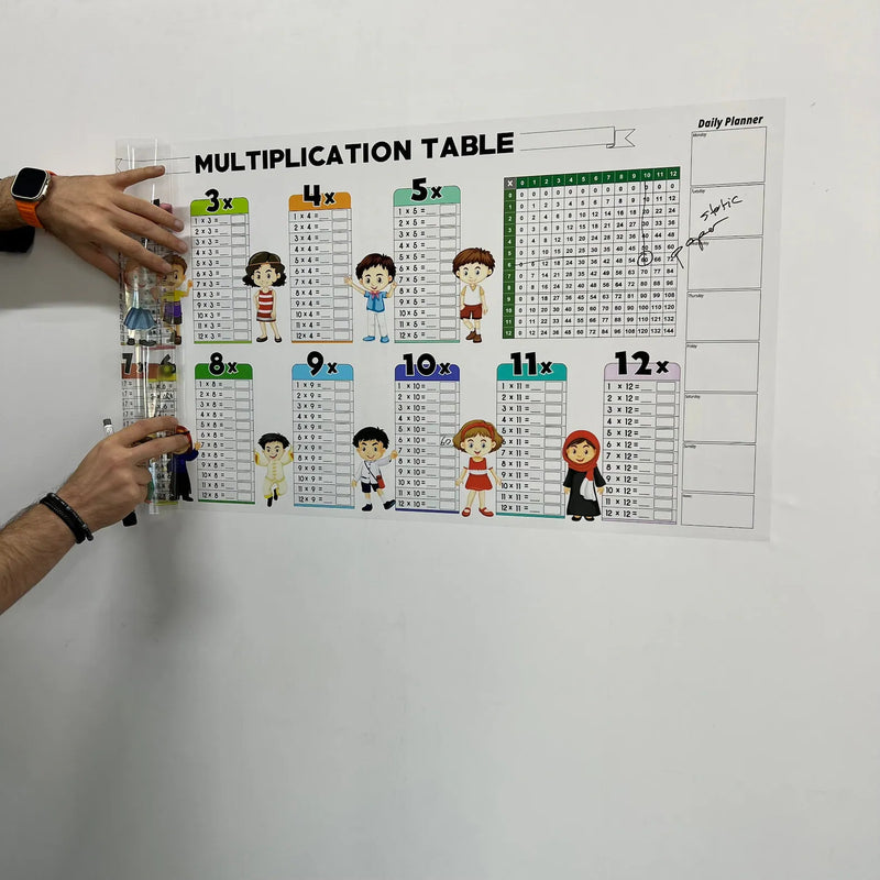 Write Erase Colorful Math Education Table