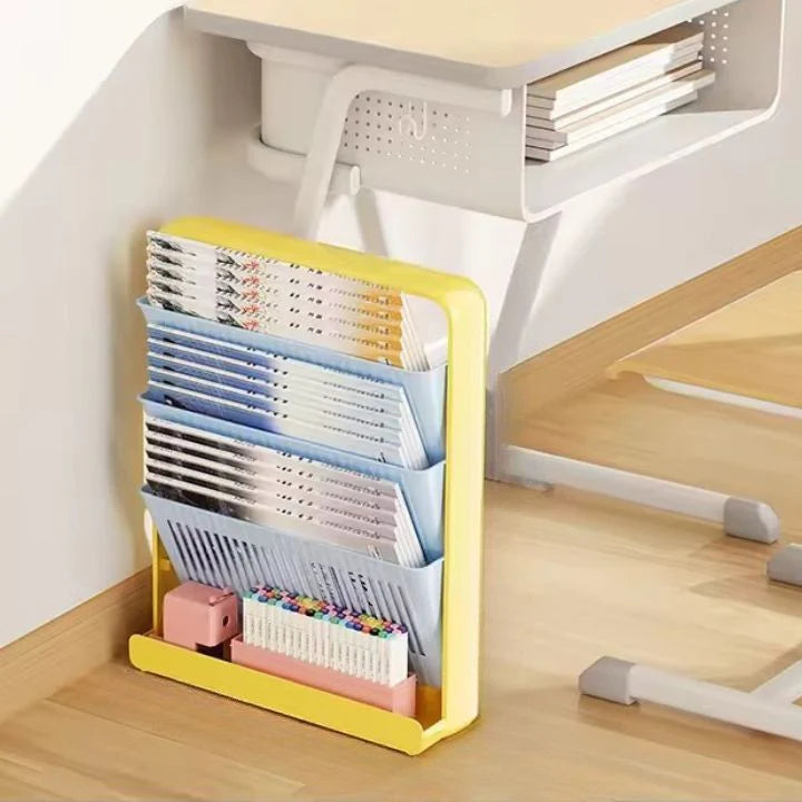 CornerEase Multi-Slot Bookshelf