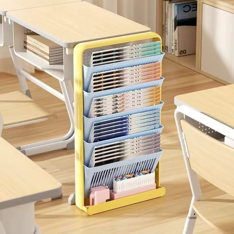 CornerEase Multi-Slot Bookshelf