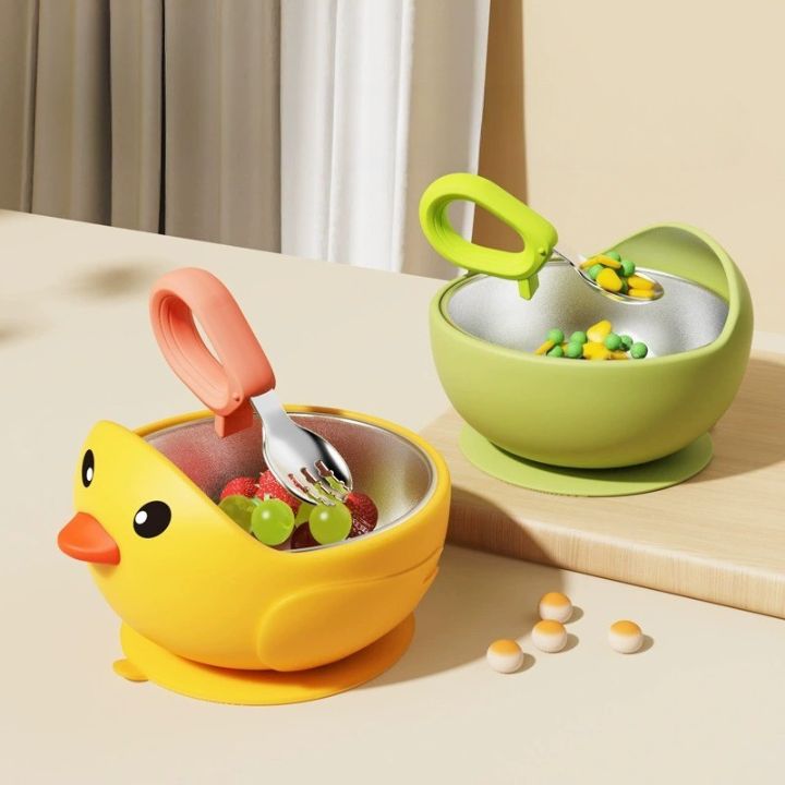 Little Duck Suctioned Baby Feeding Bowl