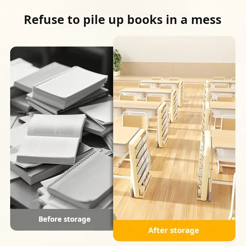 CornerEase Multi-Slot Bookshelf