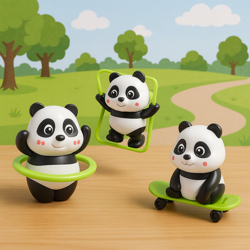 Joyful Giggles Panda Trio PlayToy
