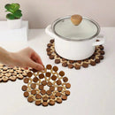 Stylish Wooden Heat-Proof Trivet