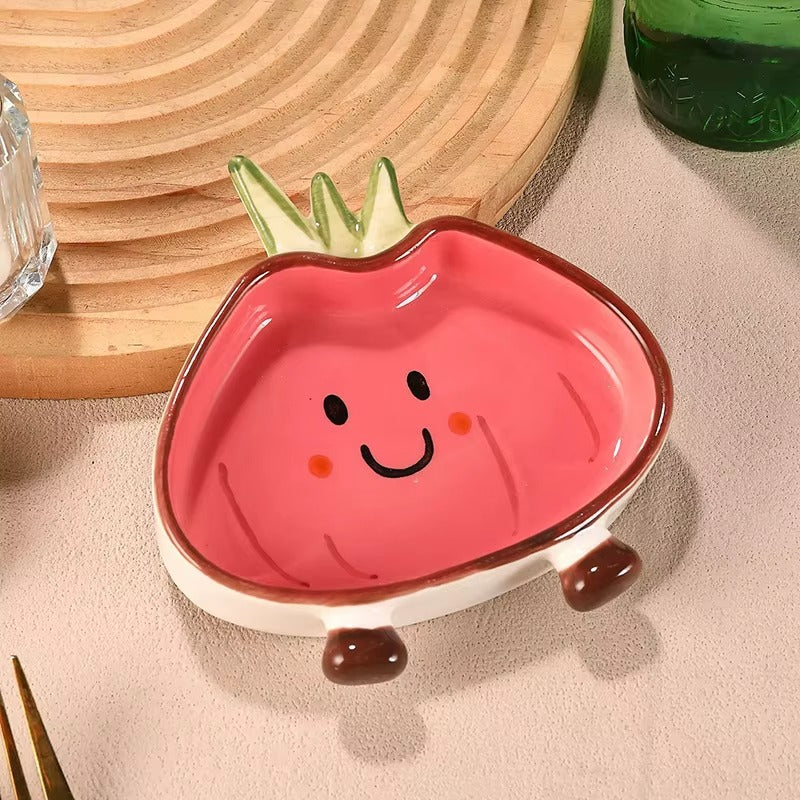 Cute Veggies Ceramic Serving Plates