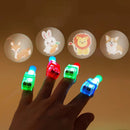 LED Cartoon Projection Finger Toy