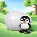 Clockwork Bouncing Egg with Cute Beast